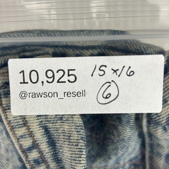 Levi's Denim Trucker Jean Jacket Youth Size 6 72225-0209 USA Little Orange Tab - Picture 8 of 8